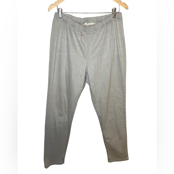 Eileen Fisher Grey Pull On Pants Women’s Large - Picture 1 of 3